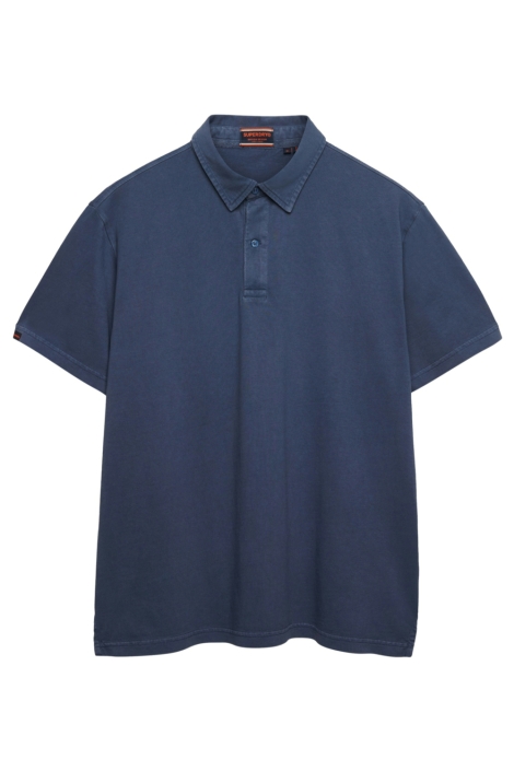 Superdry blauwe heren polo | Vooraanzicht