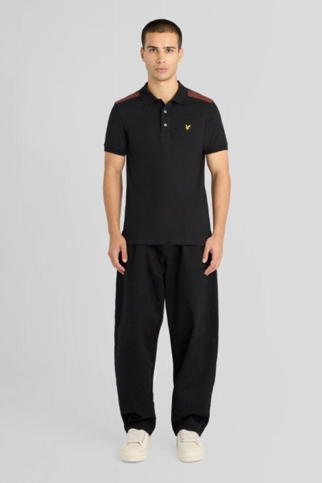 Lyle & Scott zwarte heren polo | Model