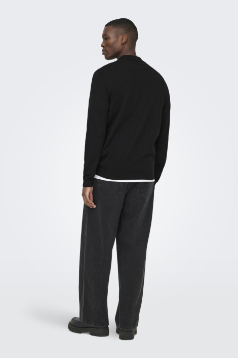 Only & Sons zwarte heren polo | Model
