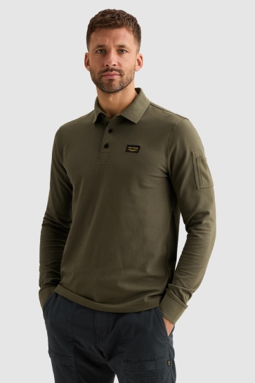 PME legend long sleeve polo american classic Groen