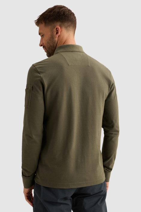 PME legend groene heren polo | Model achteraanzicht