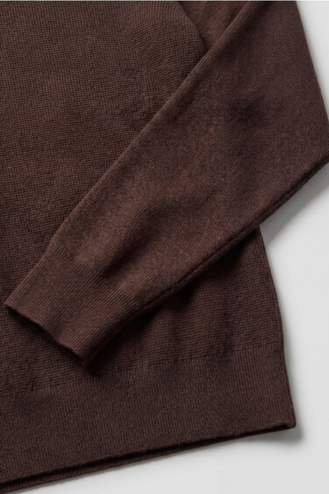 Campbell bruine heren polo | Close up