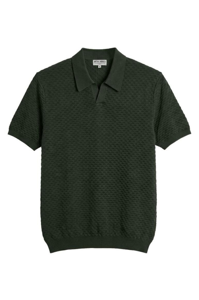 Antony Morato groene heren polo | Vooraanzicht