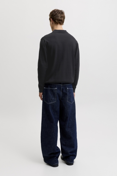 Jack & Jones zwarte heren polo | Model