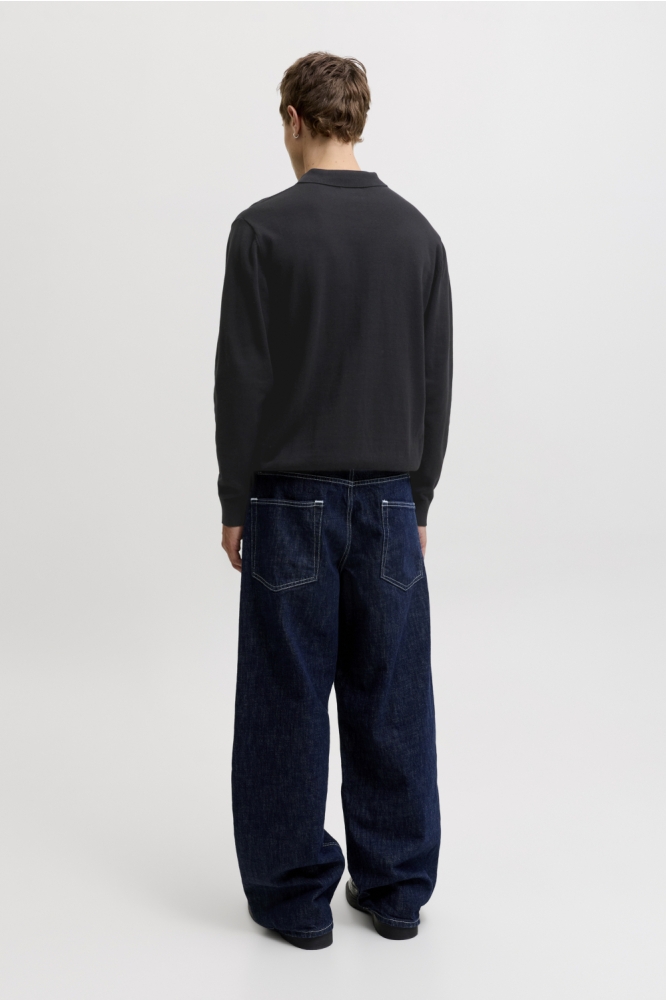 Jack & Jones zwarte heren polo | Model