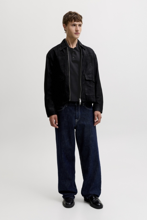Jack & Jones zwarte heren polo | Model