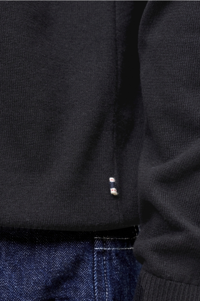 Jack & Jones zwarte heren polo | Close up