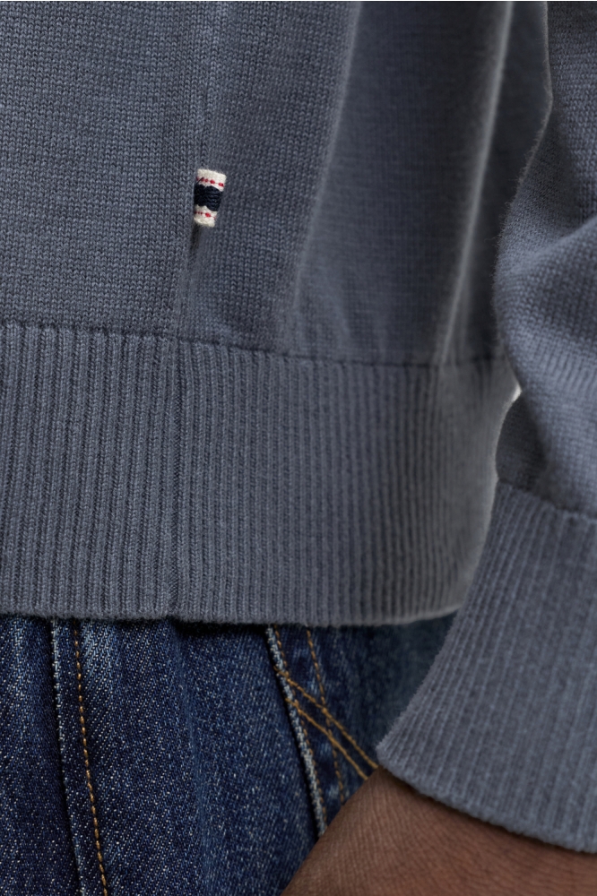 Jack & Jones grijze heren polo | Close up