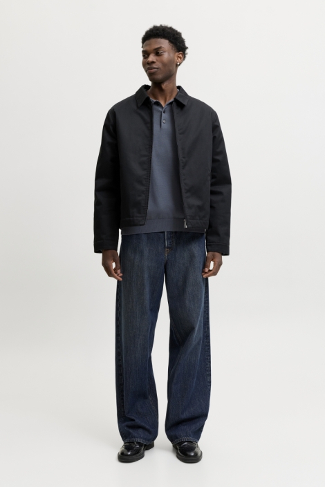 Jack & Jones grijze heren polo | Model