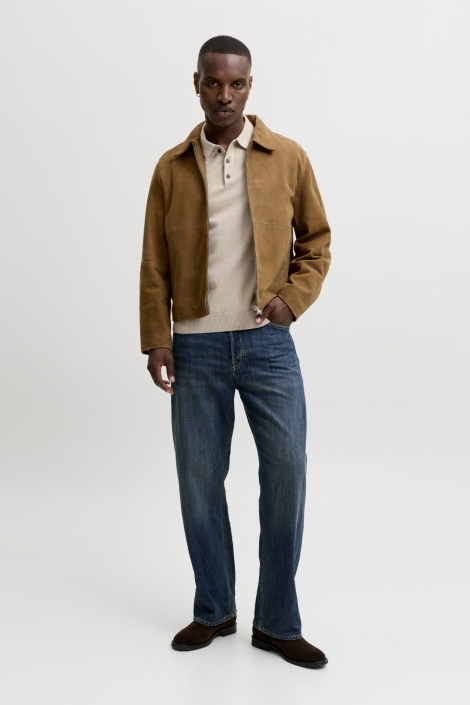 Jack & Jones beige heren polo | Model