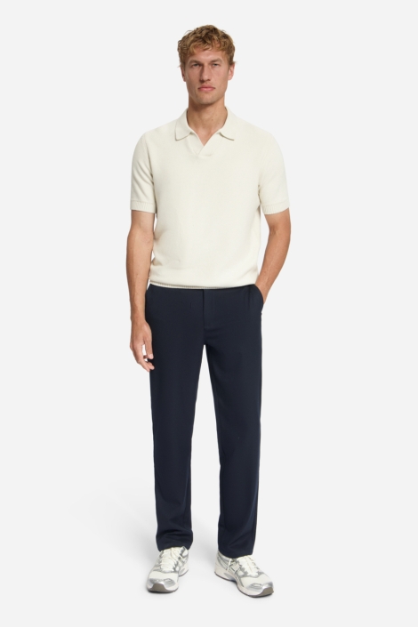 NO-EXCESS ecru heren polo | Model