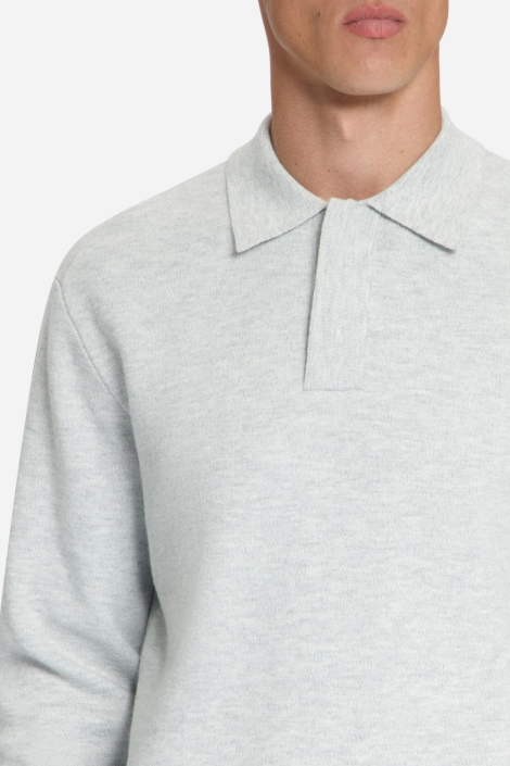 NO-EXCESS grijze heren trui | Close up