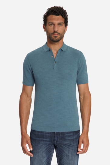 NO-EXCESS Polo SLUB POLO 33220744 132 SHADOW BLUE