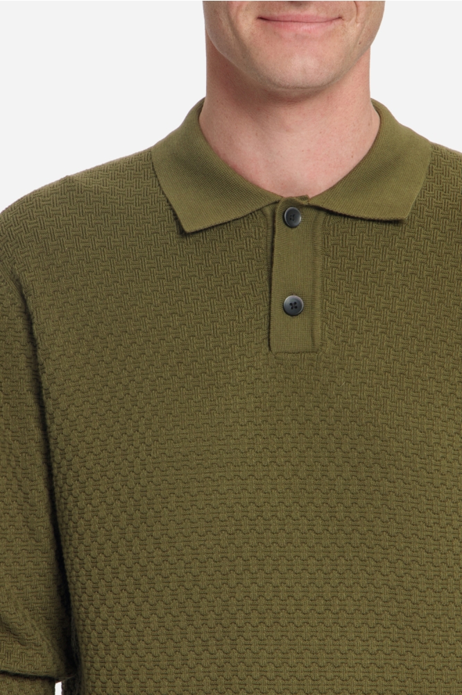 NO-EXCESS groene heren trui | Close up