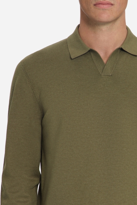 NO-EXCESS groene heren trui | Close up