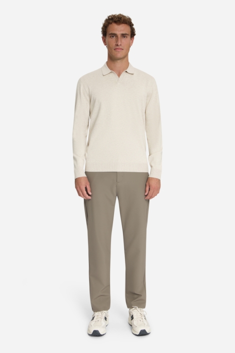 NO-EXCESS beige heren trui | Model