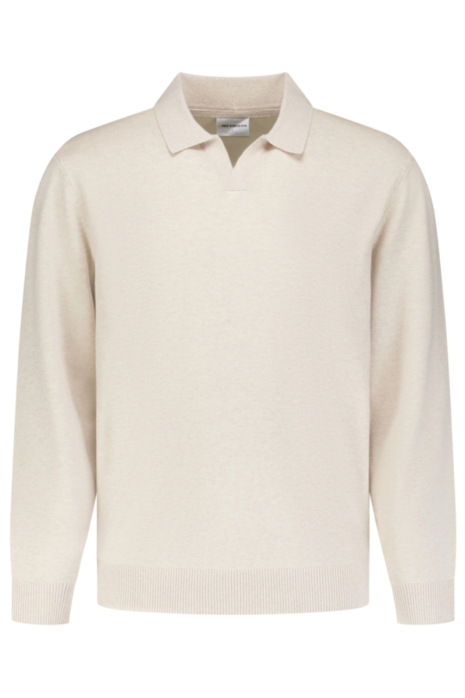 NO-EXCESS beige heren trui | Vooraanzicht