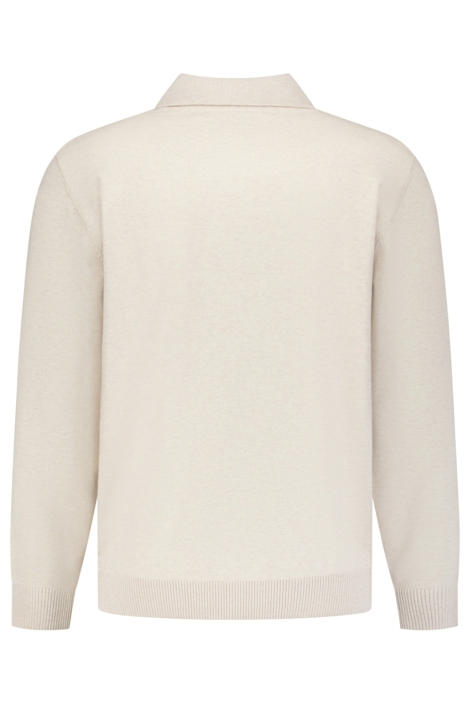 NO-EXCESS beige heren trui | Achteraanzicht