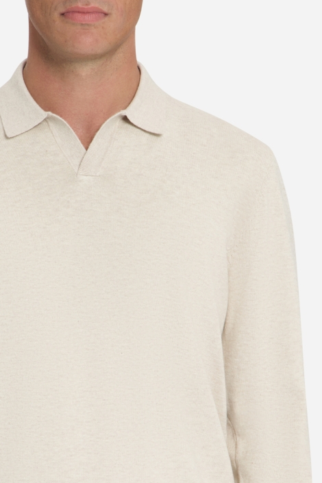 NO-EXCESS beige heren trui | Close up