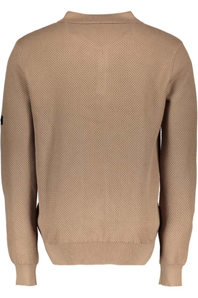 Ballin bruine heren polo | Achteraanzicht