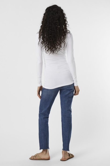 Vero Moda witte dames t-shirt | Model achteraanzicht