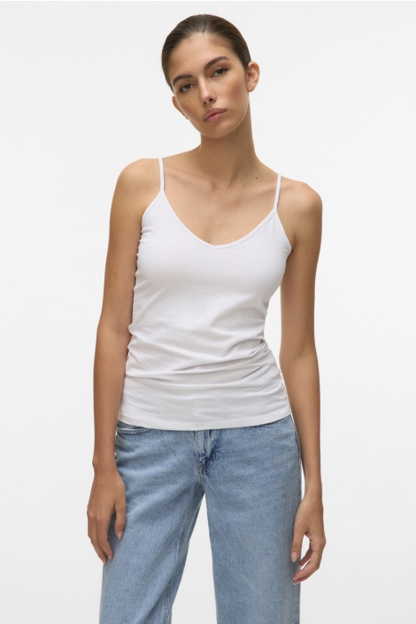 Vero Moda witte dames top | Model vooraanzicht