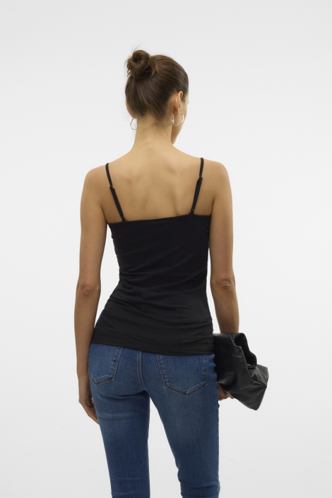 Vero Moda zwarte dames top | Model achteraanzicht
