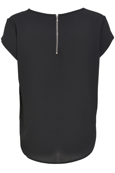 Only zwarte dames t-shirt | Achteraanzicht