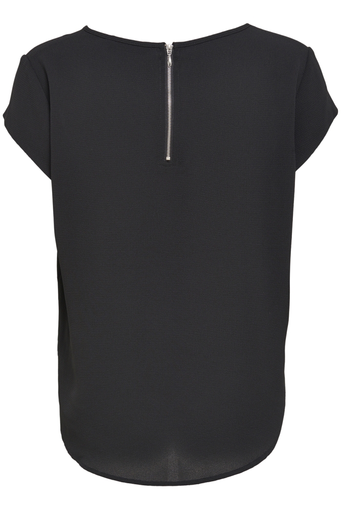 Only zwarte dames t-shirt | Achteraanzicht