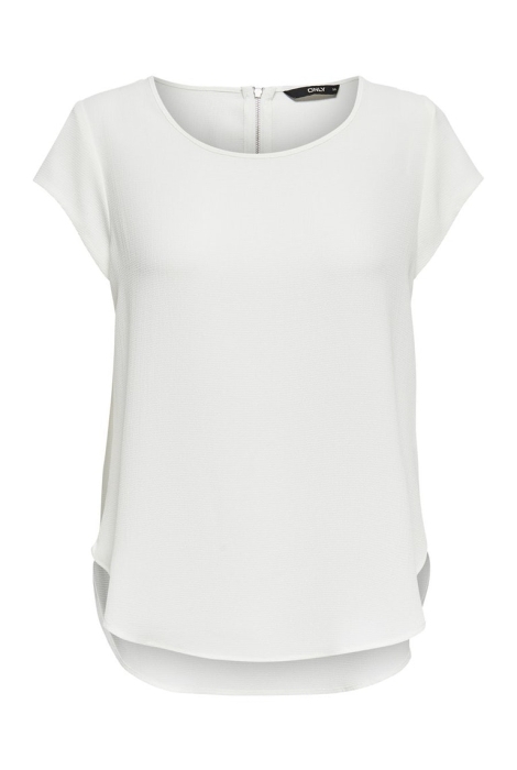 Only witte dames t-shirt | Vooraanzicht