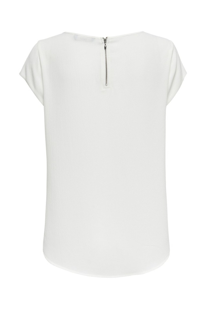 Only witte dames t-shirt | Achteraanzicht