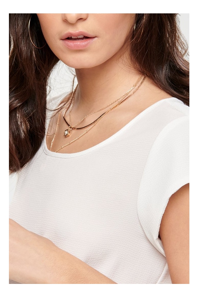 Only witte dames t-shirt | Close up