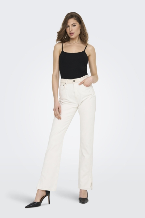 Jacqueline de Yong zwarte dames top | Model