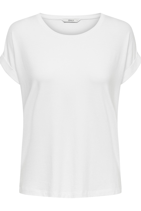 Only witte dames t-shirt | Vooraanzicht