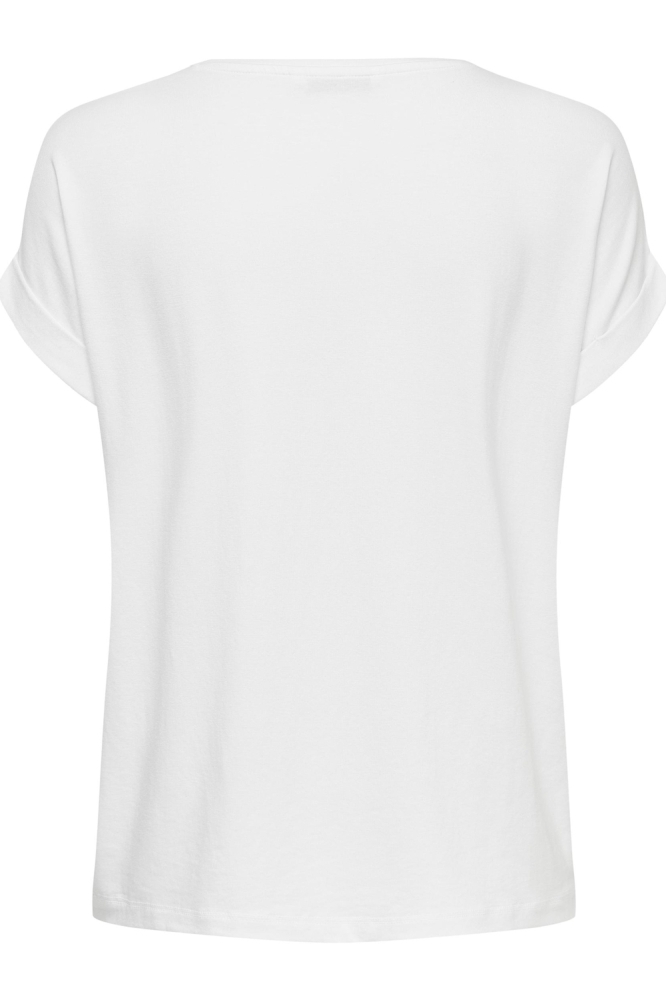 Only witte dames t-shirt | Achteraanzicht