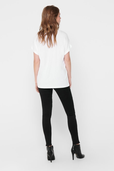 Only witte dames t-shirt | Model