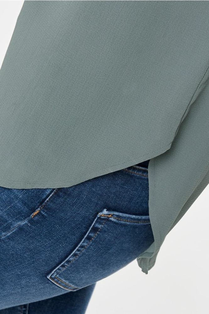 Only groene dames t-shirt | Close up