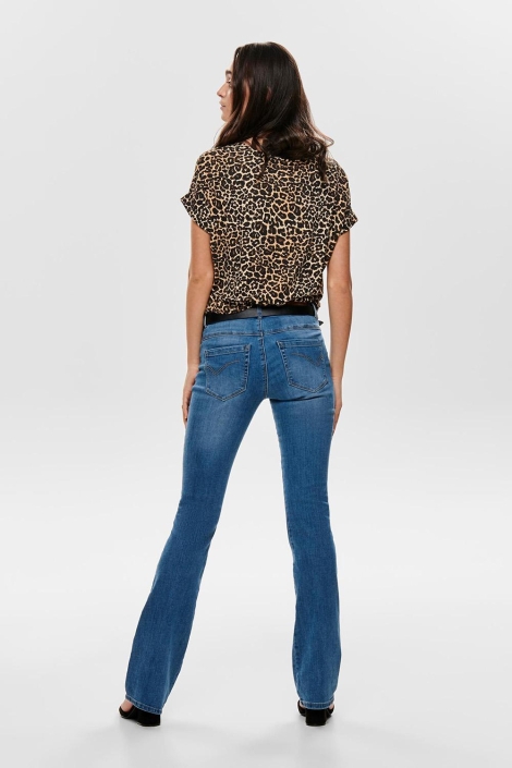 Only beige dames t-shirt | Model