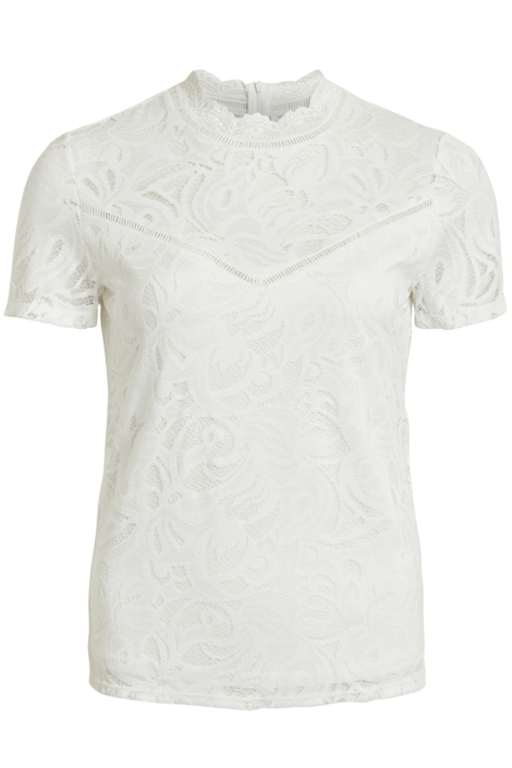 Vila witte dames t-shirt | Vooraanzicht