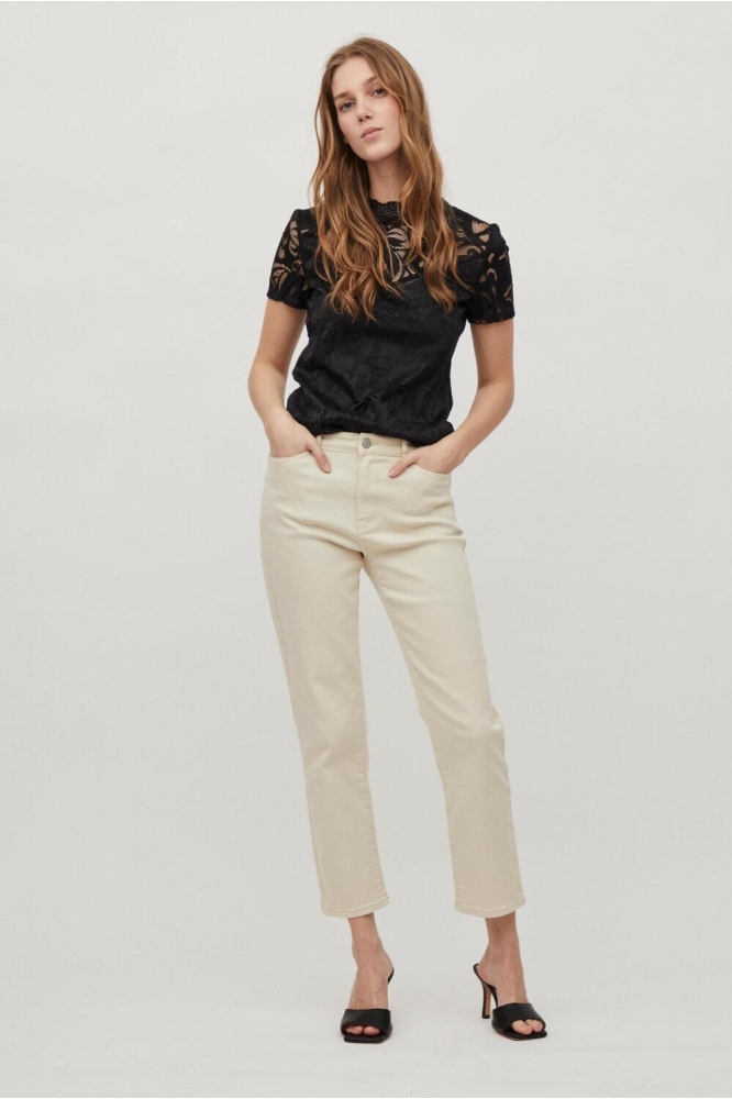 Vila zwarte dames t-shirt | Model