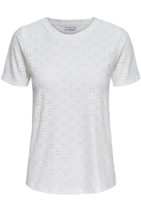Jacqueline de Yong witte dames t-shirt | Vooraanzicht