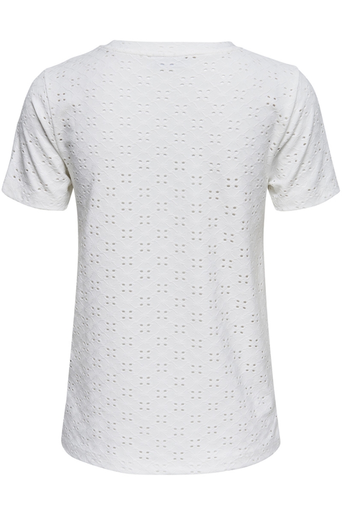 Jacqueline de Yong witte dames t-shirt | Achteraanzicht