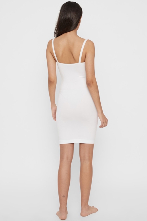 Pieces witte dames ondergoed | Model achteraanzicht