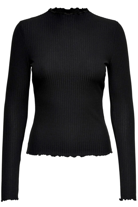 Only zwarte dames trui | Model vooraanzicht