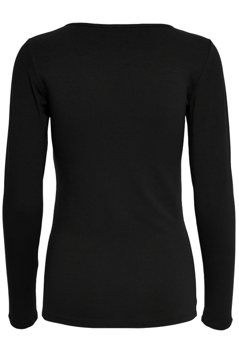 Only zwarte dames t-shirt | Achteraanzicht