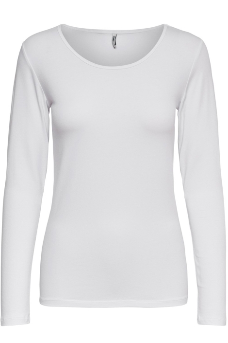 Only witte dames t-shirt | Vooraanzicht