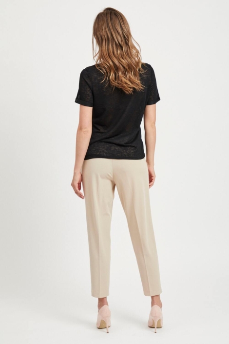 Object zwarte dames t-shirt