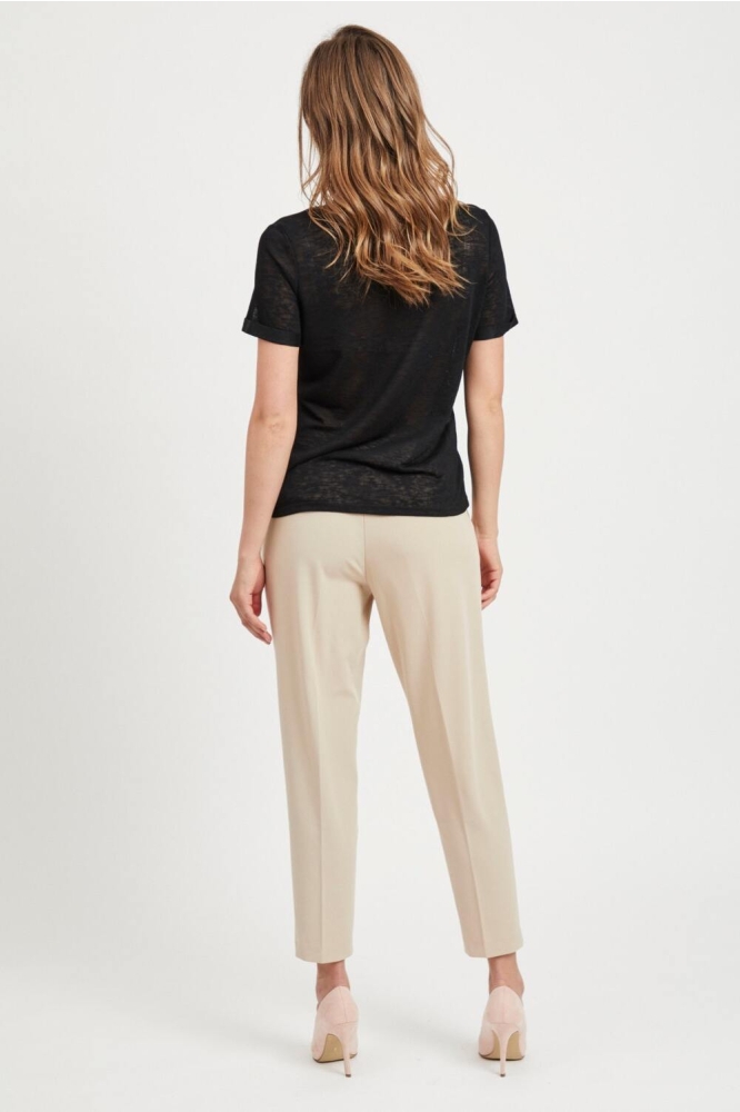 Object zwarte dames t-shirt