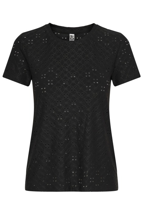 Jacqueline de Yong zwarte dames t-shirt | Vooraanzicht