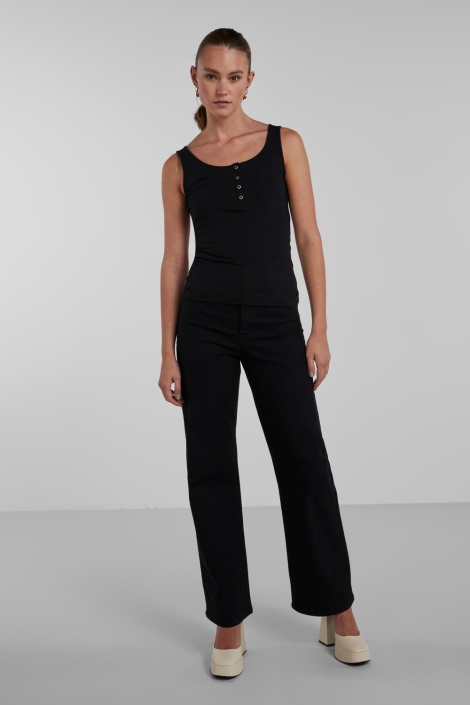 Pieces zwarte dames top | Model